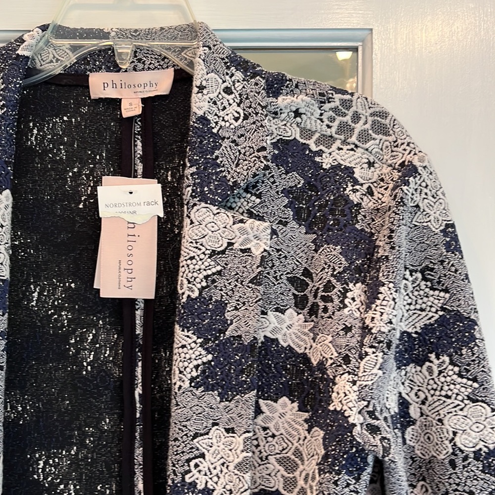 Philosophy Republic Collared Duster Jacket NWT Na… - image 2